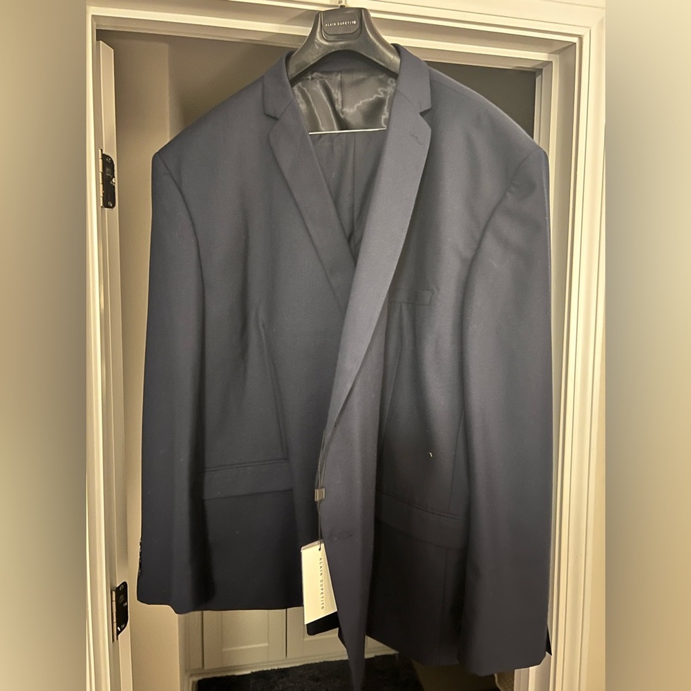 Big and Tall Navy Blue Suit | Size 64R